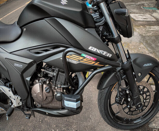 Defensa Sliders Con Alerones Moto Suzuki Gixxer Promecol Mercado Libre
